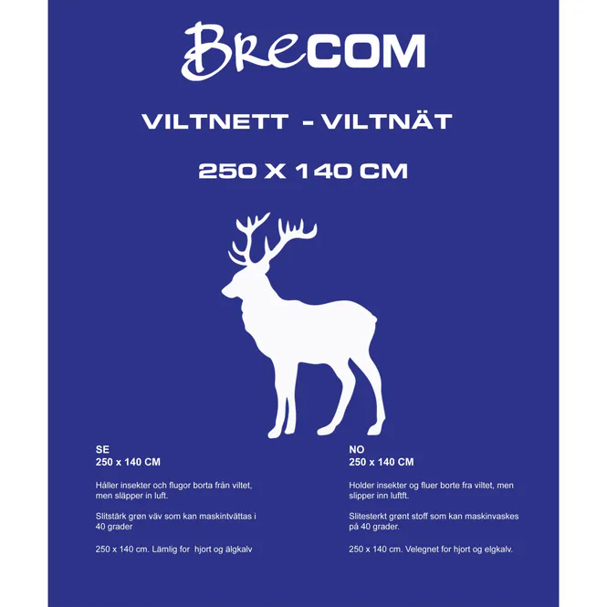 Hovedbilde VN-250- -Brecom viltnett. Hjort/elgkalv. 140X250 ...