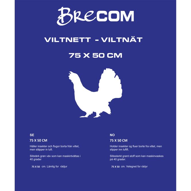 Huvudbild VN-75- -Brecom viltnät. Fågel/hare. 75x50 cm